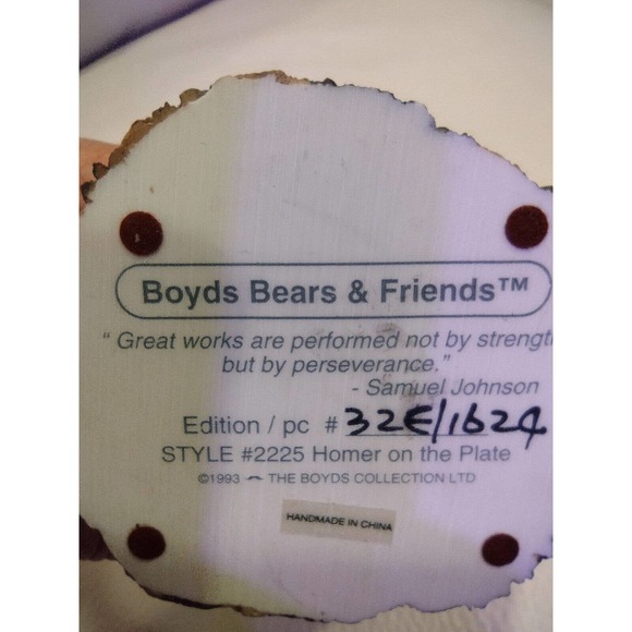 Vintage Boyd Bears & Friends Figurine Baseball Bear - Picture 5 of 7